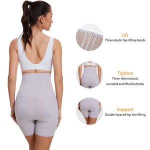 Pantalon gainant taille haute pour femme, post-partum, en jersey, avec fermeture éclair frontale, pour le maintien abdominal et le contrôle du ventre - Product Image 4