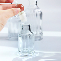 Bouteilles vides de diffuseur de roseau de parfum en verre clair de luxe 100ml 200 ml parfum d'arôme désodorisant parfum de maison bouteille en verre