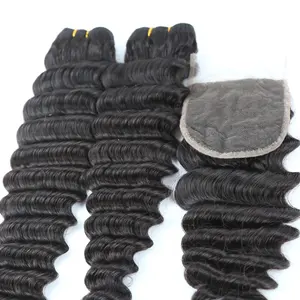 Venta al por mayor de la Fábrica de la venta caliente de la extensión del pelo, 12A Dee [Paquete de pelo ondulado, 100% de pelo humano crudo