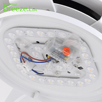 Proveedor de fábrica Estilo simple Decoración del hogar 56 "Precio bajo Gran Dc Blanco Abs Blade Ventilador de techo de metal