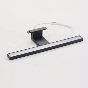 Miroir de salle de bain moderne avec éclairage intégré, 300 mm, 5 W, non isolé, avec pilote intégré, chrome, IP44, avec commande tactile à intensité variable, garantie de 3 ans - Product Image 2
