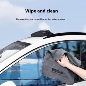Toalla de Doble Uso para Lavado de Autos y Limpieza del Hogar, de Terciopelo Coral Suave, Fibra Absorbente de PVA, Logotipo Impreso, No Daña la Pintura - Product Image 4