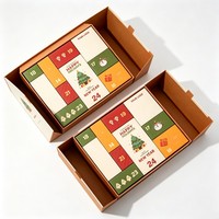 Boîte à courrier en carton ondulé pour cadeaux de Noël, pour l'envoi et l'emballage de cadeaux, boîte cadeau calendrier inversé