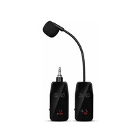 Ensemble de microphones à condensateur sans fil à col de cygne, suppression du bruit, prise 3,5 mm, micro omnidirectionnel pour l'enregistrement vocal et la scène
