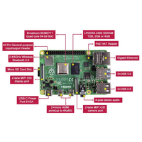 Raspberry Pi 4 Modelo B Original 1GB/ 2GB/ 4GB/ 8GB SDRAM Raspberry PI 4B