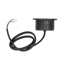 Mini 12V 2A redondo LED indicador de voltaje Digital Monitor retroiluminación voltímetro impermeable para ácido/batería de litio barco motocicleta