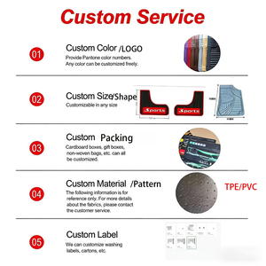 Juego Completo de 5 Tapetes de PVC Impermeables, Punzonados con Aguja, de 10 mm de Grosor, Moldeados por Inyección, Universales <span class=keywords><strong>para</strong></span> Todas las Estaciones - Product Image 5