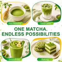 Extrait de Matcha de Marque Privée Itawel, Extrait de Thé Vert de Qualité Alimentaire en Poudre pour Antioxydants, Énergie, Clarté Mentale, Concentration et Soutien