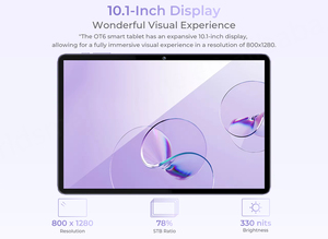 Tablette PC Oukitel OT6 de bonne qualité, 10,1 pouces, 8000 mAh, Android 13, tablettes 800*1280 WIFI Widevine L1 2+5MP Pad 4GB 64GB - Product Image 3
