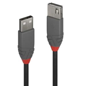 Cable USB 2.0 de 0,5 m, tipo A, color negro/gris, ideal para transferir datos y cargar dispositivos compatibles. - Product Image 3