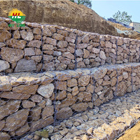 Murs en gabions à triple torsion pour la lutte contre les inondations, revêtement PVC, service de découpe disponible, livraison rapide