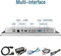 GreenTouch 17 pouces, interfaces VGA, DVI et audio pour répondre aux différents besoins de diverses applications d'affichage professionnel.