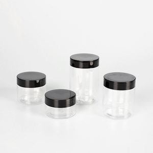Venta al por mayor EE. UU. MAIRUN Tarro de plástico PET transparente a prueba de olores de 3.5 gramos para hierbas secas y flores, grado alimenticio, con tapa negra y pegatinas personalizadas - Product Image 5