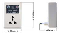 Prise murale numérique 16A de haute qualité avec minuterie Wi-Fi et prise électrique