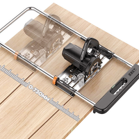 Scie circulaire électrique Tondeuse Machine 7in Edge Saw Guide Positionnement Rip Cutting Board Tool Router Circle Milling Groove