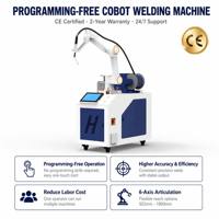 Robot de Soldadura Cobot, Brazo Robótico de Soldadura MIG Láser, Certificado CE, Programación Móvil Gratuita, Robot de Soldadura Colaborativo de 6 Ejes