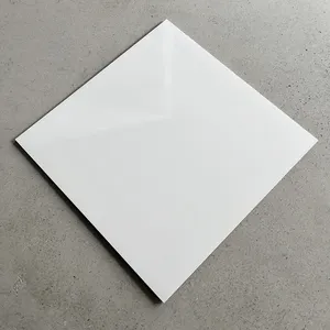 Wholesale Price Pure White 600*600 Tiles For Wall And Floor Tiles Foshan Polished Glazed Floor Tiles