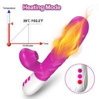 ALWUP 2 in1 Dual Stimulation Leistungs starker Kaninchen-Vibrations stab für Klitoris Setzen Sie Stimulus G-Punkt-Massage gerät Sexspielzeug für Frauen ein