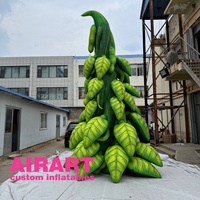 Ballon d'arbre gonflable d'installation de thème de forêt tropicale, ballon géant gonflable d'arbre de cosse de pois