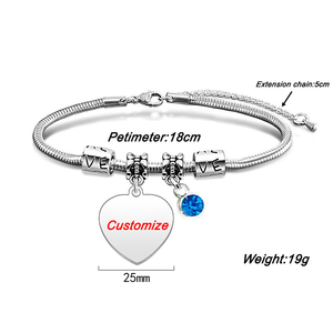Vòng tay kim cương cao cấp Ywganggu, trang sức thời trang tùy chỉnh, vòng tay thép không gỉ kiểu dáng con rắn, quà tặng cho mẹ - Product Image 6