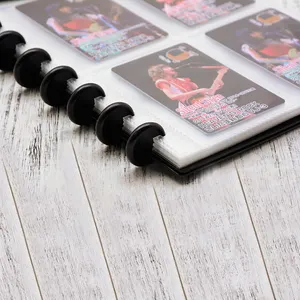 カスタム再利用可能なブラックスクラップブックブランクスタンプチケット切手ステッカー収集ストレージ4X6ブックアルバム