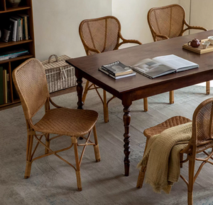 Chaise de salle à manger en <span class=keywords><strong>rotin</strong></span> PE de haute qualité, <span class=keywords><strong>fauteuil</strong></span> <span class=keywords><strong>vintage</strong></span> tressé pour l'intérieur et l'extérieur, pour jardin et terrasse - Product Image 3