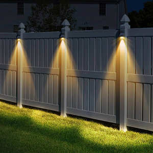 Luce da parete decorativa esterna per recinzione <span class=keywords><strong>solare</strong></span> IP65 impermeabile a Led bianco caldo a energia <span class=keywords><strong>solare</strong></span> - Product Image 6