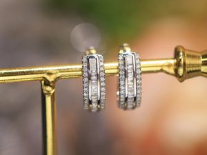 Xinfly 18K Gold Jewelry Wholesale Custom Engraved Hoop Earrings Bulk Order with Free Gift <b>Box</b> MOQ 2 Pairs - Product Image 4