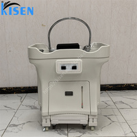 Bassin de massage japonais portable au design moderne pour spa capillaire avec fonction de fumigation, sans plomberie, pour thérapie capillaire