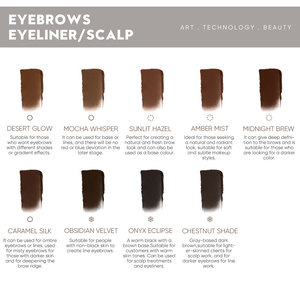 Pigmento en Polvo <span class=keywords><strong>Biomaser</strong></span> de Alta Saturación de 6 ml, Tinta de Tatuaje Hipoalergénica para Cejas, Micropigmentación del Cuero Cabelludo - Product Image 3