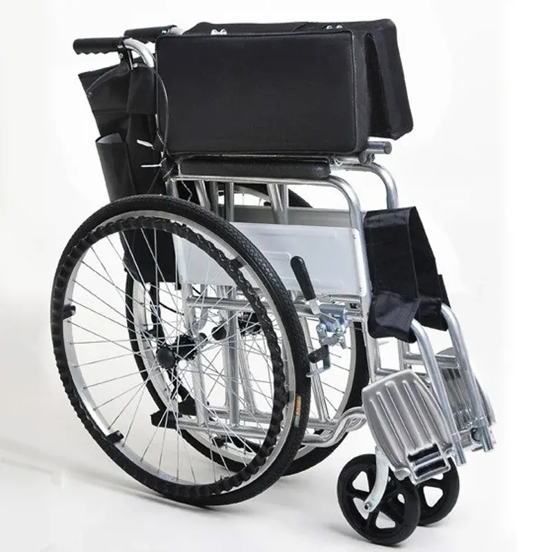 Silla de ruedas plegable manual de peso ligero silla de ruedas estándar