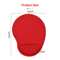 Clavier EVA couleur unie dessin animé poignet PC dessin animé tapis de souris support de main belle 3D antidérapant tapis de souris de jeu personnalisé pour le bureau