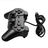 Nouvelle manette de jeu filaire USB à vibration simple/double pour PC