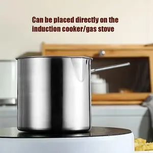 Ensemble de poêles japonaises à friture profonde, économiseuses d'huile, en acier inoxydable 304, résistantes aux hautes températures, avec panier à tempura pour poulet, ustensiles de cuisine - Product Image 5