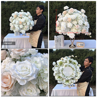Boules de fleurs artificielles colorées de 70 cm, bouquet de roses artificielles de haute qualité, centre de table pour mariage