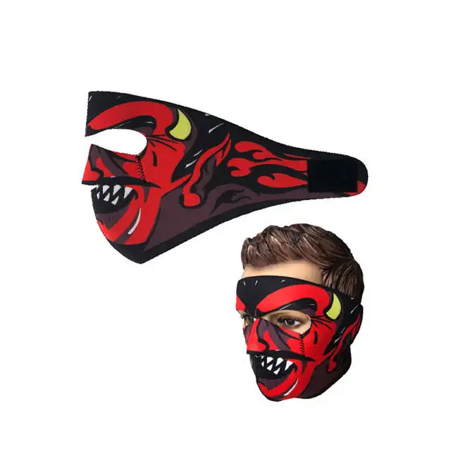 Masker Wajah Setengah Wajah, Masker Wajah Setengah Wajah untuk Bersepeda Motor Neoprene