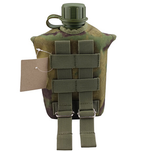 Muestra gratuita: Este kit de cantimplora para acampar al aire libre, hacer senderismo, excursionismo y viajes de supervivencia incluye una taza de aluminio y una tapa. - Product Image 2