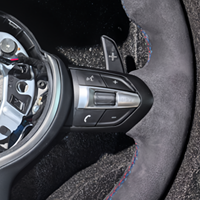Volant de voiture en Alcantara pour BMW E92 E93 E61 E84 E70 E72 E71 M3 M5 X5 E90 E81 E82 E87 E88 E89 E91 Accessoires LED