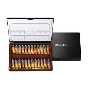 Пользовательские мастер-уровень 24 цвета акварельные краски цвета в тюбике 15 мл для акварельного искусства - Product Image 1