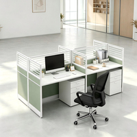 Poste de travail modulaire commercial pour centre d'appels, bureau, table de travail, mobilier de bureau, poste de travail en cubicle