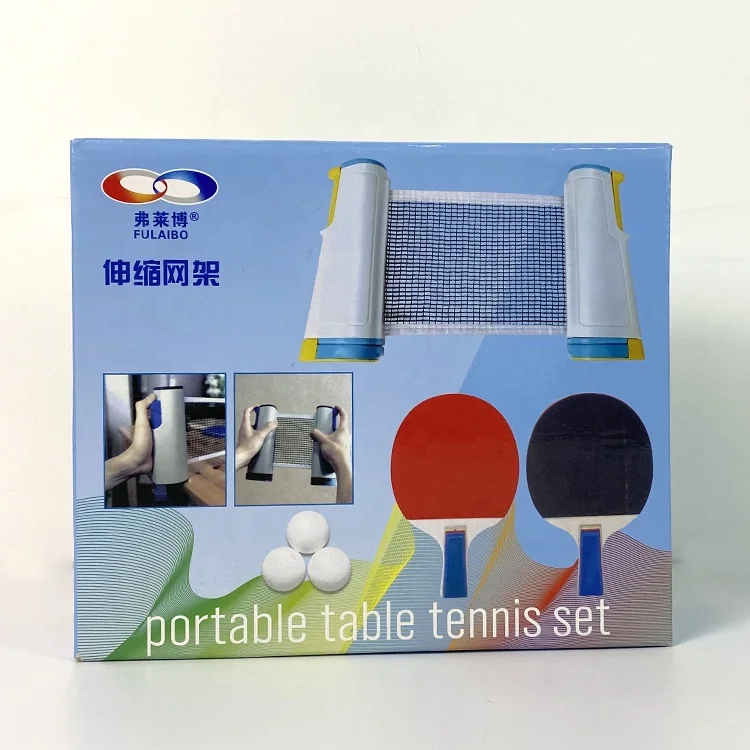 Terlaris Set Ping Pong HARGA TERBAIK Set Bola Tiang Ping Pong Tenis Meja Paddle Set 2 Paddle 3 Bola 1 Net untuk Olahraga