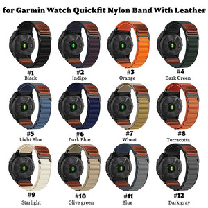 <span class=keywords><strong>Correa</strong></span> Deportiva de Nailon para Reloj <span class=keywords><strong>Garmin</strong></span> <span class=keywords><strong>Fenix</strong></span> 9, 8, <span class=keywords><strong>7</strong></span>, 6, <span class=keywords><strong>Correa</strong></span> de <span class=keywords><strong>Cuero</strong></span> Alpine Loop para Reloj Inteligente, <span class=keywords><strong>Correa</strong></span> de Muñeca Quickfit de 20, 22, 26 mm - Product Image 3