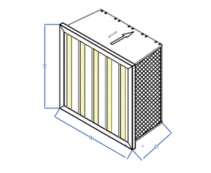 Vente directe usine OEM ODM – Filtre à air industriel haute performance avec média en fibre de verre pour la ventilation des salles blanches - Product Image 4