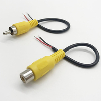 Grosir kualitas tinggi Audio Video Rca Y Splitter 2 laki-laki ke 1 kabel betina 4 Pin S Video ke kuning Rca kabel Video Audio