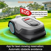 Robot tondeuse électrique sans fil de qualité industrielle pour jardin domestique, contrôlé par application, avec GPS, lame rotative et batterie 6Ah