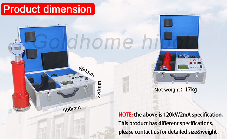 Bộ Kiểm Tra HV Máy Phát Điện Áp Cao DC 60kV/120kV/200kV/300kV Bộ Kiểm Tra Hipot DC 2mA/5mA/10mA