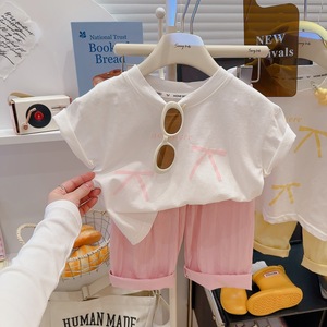 Conjunto de Dos Piezas de Verano para Niñas, Pantalones Cortos y Camiseta de Manga Corta, Moda Eurovisión, Seguro - Product Image 5