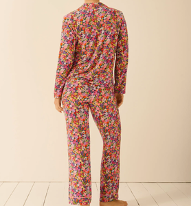 Ensemble de pyjama élégant en modal pour <span class=keywords><strong>femme</strong></span>, sur mesure, avec logo de marque sur le devant, 2 pièces, confortable, coupe décontractée, respirant - Product Image 4