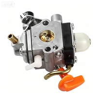 Carburateur avec pompe à essence et bouton orange pour souffleur de feuilles, débroussailleuse et outils de jardinage à 2 temps – Pièces de rechange