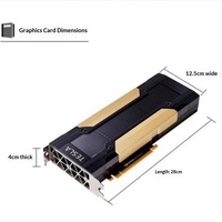 Kartu Komputasi Tesla V100 32GB Desktop HBM 256-bit Performa Asli Bekas, Clock Core 1245MHz, Proses 12nm